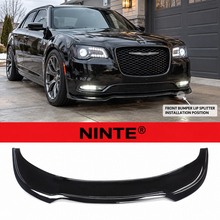 NINTE For 2015-2023 Chrysler 300 C S SRT Front lip ABS Painted 1 Piece Style Front Bumper Lip Splitter