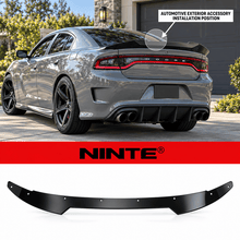 Cargar imagen en el visor de la galería, NINTE For 2015-2024 Dodge Charger Rear WickerBill Spoiler Gloss Black - NINTE