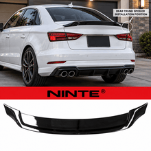 Load image into Gallery viewer, NINTE R-Style Rear Trunk Spoiler Wing for 2014-2020 Audi A3/S3/RS3 Quattro – Sculpted Sport Profile - NINTE