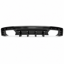 Laden Sie das Bild in den Galerie-Viewer, NINTE Rear Bumper Diffuser Lip Splitter Fit for 2016-2023 Chevrolet Camaro Painted Gloss Black Quad Exhaust Sport Style Without Logo