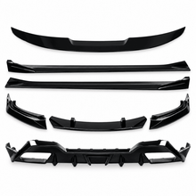 NINTE Side Skirts Splitter Rocker Panels Fit for BMW 8 Series G14 G15 840i M850i 2018+ Painted Gloss Black One Piece AC Style Without Logo - NINTE