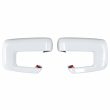 NINTE Side Mirror Cover Caps Overlays Fit for 2021-2026 Ford F150 Painted Gloss White Pair With Turn Signal Hole Sport Style Without Logo - NINTE