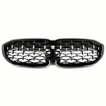 NINTE Front Kidney Diamond Grille Fit for BMW G20 330i M340i 2019-2022 Gloss Black ABS Plastic Direct Replacement - NINTE