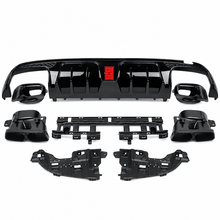 NINTE B Style Rear Diffuser for 2015-2021 Benz W205 C-Class Sedan C63 C63S C43 C43S AMG - NINTE