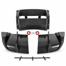 NINTE Rear Bumper Lip Splitter Kit Fit for Chevrolet Corvette C6 2005-2013 Painted Gloss Black ABS Plastic Without Logo - NINTE