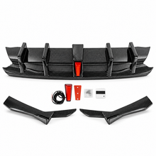 NINTE For Lexus IS300 IS350 2021-2025 JDM Glossy Black Rear Bumper Diffuser W/ Led Light