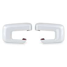 NINTE Side Mirror Cover Caps Fit for Ford F-150 2021-2025 Painted Gloss Black One Piece without Turn Signal Holes Without Logo