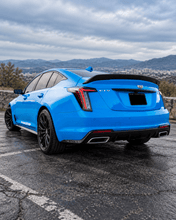 NINTE Rear Trunk Spoiler Wing Fit for Cadillac CT5 2020-2026 Painted Gloss Black One Piece V Blackwing Style Without Logo - NINTE