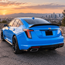 NINTE Rear Trunk Spoiler Wing Fit for Cadillac CT5 2020-2026 Painted Gloss Black One Piece V Blackwing Style Without Logo - NINTE
