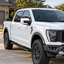 NINTE Side Mirror Cover Caps Overlays Fit for 2021-2026 Ford F150 Painted Gloss White Pair With Turn Signal Hole Sport Style Without Logo - NINTE