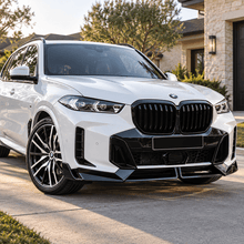 NINTE Front Bumper Lip Fit for 2024-2026 BMW LCI G05 X5 M-Sport MP Style Painted Gloss Black One Piece Sport Style Without Logo - NINTE