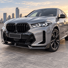NINTE MP-Style Front Bumper Lip Splitter for 2024-2026 BMW G06 X6 M Sport LCI – Aggressive Sport Aero - NINTE