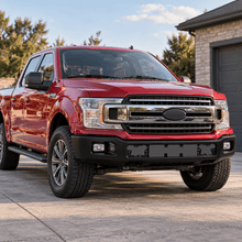 NINTE Front Bumper Face Bar Shell Fit for Ford F-150 2018-2020 Pickup with Fog Light Holes Matte Black Without Logo - NINTE