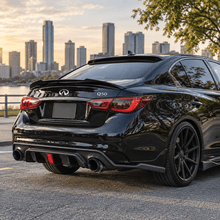 NINTE 2014–2024 Infiniti Q50 Rear Spoiler One Piece PSM Style Without Logo - NINTE