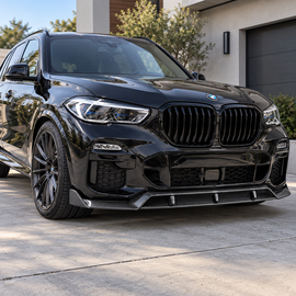 NINTE For 2019-2023 BMW G05 X5 M-Sport 4pc ABS Front Lip Front Bumper Splitters