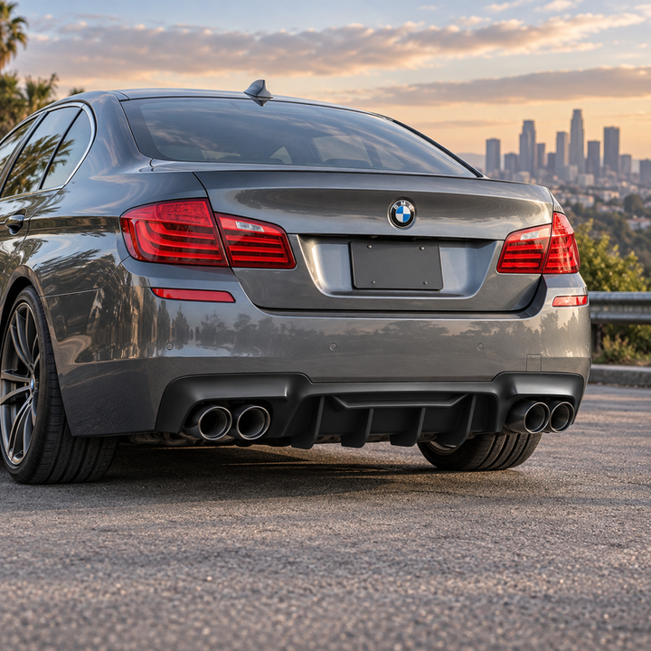 NINTE For 2011-2016 BMW F10 M Sport ABS F90 M5 Rear Diffuser Style NOT Fit 550/535