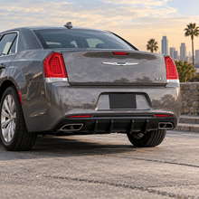 NINTE Rear Diffuser For 2015-2021 Chrysler 300 Dual Rectangle Exhaust Opening Rear Bumper Lip - NINTE