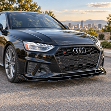 NINTE For 2020-2022 Audi A4 S4 Front Lip ABS Painted 3 Pieces Lower Bumper Splitter