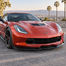 NINTE Front Bumper Lip Splitter For 2014-2019 Chevy Corvette C7 Z06 Stingray Grand Sport Stage 2 Front Lip Front Bumper Chin Splitter - NINTE