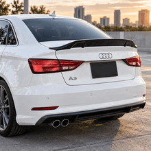 NINTE R-Style Rear Trunk Spoiler Wing for 2014-2020 Audi A3/S3/RS3 Quattro – Sculpted Sport Profile - NINTE