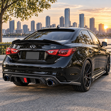 NINTE 2014–2024 Infiniti Q50 Rear Spoiler One Piece PSM Style Without Logo