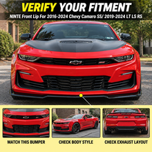 Laden Sie das Bild in den Galerie-Viewer, NINTE Front Lip For 2016-2024 Chevy Camaro SS/ 2019-2024 LT LS RS