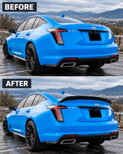 NINTE Rear Trunk Spoiler Wing Fit for Cadillac CT5 2020-2026 Painted Gloss Black One Piece V Blackwing Style Without Logo - NINTE