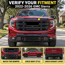 NINTE Front Upper Grille Hood Bulge Cover Molding Trim fit for 2022-2026 GMC Sierra 1500 Painted Gloss Black One Piece Overlay Sport Style Without Logo - NINTE