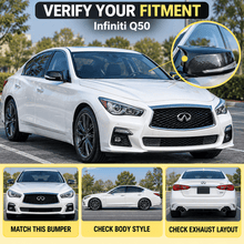 NINTE M Style Mirror Caps Replacement For 2014up Infiniti Q50 Q60 Q70 QX30 - NINTE