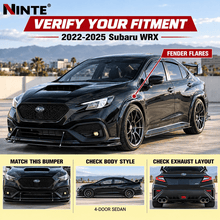 NINTE Paint Matched Fender Flares For 2022-2025 Subaru WRX AFD-AeroflowDynamics - NINTE