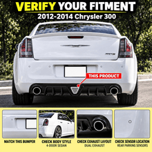 NINTE Rear Diffuser for 2012-2014 Chrysler 300 SRT with Brake Light Rear Bumper Lip - NINTE