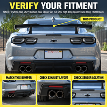 NINTE For 2016-2024 Chevy Camaro Rear Spoiler ZL1 1LE Style High Wing Spoiler Trunk Wing
