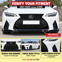 NINTE V-Style Front Bumper Lip Splitter for 2021-2025 Lexus IS300/IS350 F Sport – Aggressive Sport Aero - NINTE