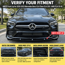 NINTE Front Lip for 2020-2023 Mercedes Benz CLA Class CLA 250 / AMG CLA 35 45 - NINTE