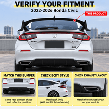 NINTE Type R Rear Spoile For 2022-2026 11th Honda Civic Hatchback ABS Trunk Wing - NINTE