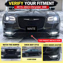 NINTE For 2015-2023 Chrysler 300 C S SRT Front lip ABS Painted 1 Piece Style Front Bumper Lip Splitter