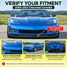 Load image into Gallery viewer, NINTE ZR1-Style Front Bumper Lip Splitter for 2005-2013 Chevrolet Corvette C6 Base – Track-Inspired Aero - NINTE