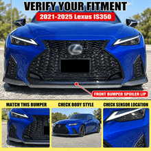 NINTE V-Style Front Bumper Lip Splitter for 2021-2025 Lexus IS300/IS350 F Sport – Aggressive Sport Aero - NINTE