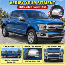 Load image into Gallery viewer, NINTE Mirror Caps for 2015-2020 Ford F-150, Non-Tow Top-Half Covers, 2-Piece - NINTE