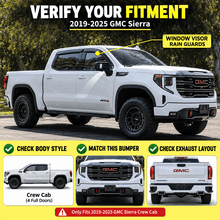 NINTE Window Visor Rain Guards For 2019-2025 Chevy Silverado/GMC Sierra 1500 - NINTE
