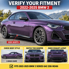 NINTE BLADE Style Side Skirts For 2022-2025 BMW 2 Series G42 230i M240i Extension Lip Splitters - NINTE