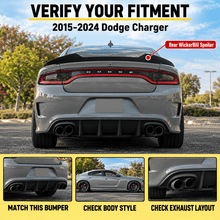 NINTE For 2015-2024 Dodge Charger Rear WickerBill Spoiler Gloss Black - NINTE