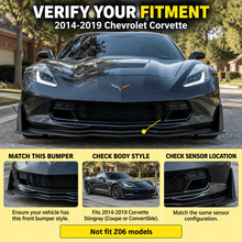 NINTE Stage 3 Front Bumper Lip & Winglet Kit for 2014-2019 Chevrolet Corvette C7 Stingray – Track-Inspired Aero - NINTE