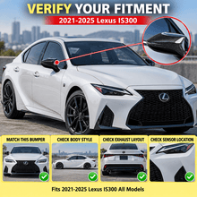 NINTE M Style Mirror Caps Replacement For 2021-2025 Lexus IS300 IS350 IS500 F Real Carbon Fiber - NINTE