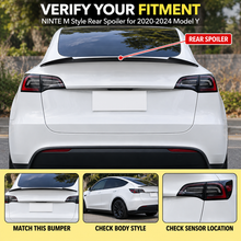 NINTE M Style Rear Spoiler for 2020-2024 Model Y