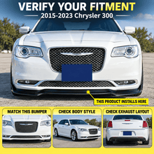 NINTE Front Lip For 2015-2023 Chrysler 300 R/T RT Front Bumper Lip 1 Piece Style Splitter - NINTE