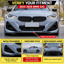 NINTE MP style Front Lip For 2022-2026 BMW G42 Coupe 220i 230i M240i - NINTE