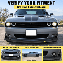 NINTE One-Piece For 2015-2023 Dodge Challenger SXT Coupe 2-Door Front Bumper Lip Splitter - NINTE