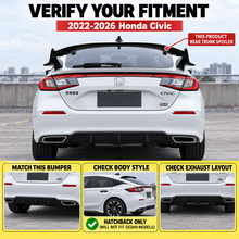 NINTE Type R Rear Spoile For 2022-2026 11th Honda Civic Hatchback ABS Trunk Wing - NINTE