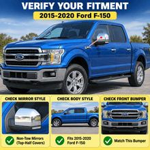 Load image into Gallery viewer, NINTE Mirror Caps for 2015-2020 Ford F-150, Non-Tow Top-Half Covers, 2-Piece - NINTE